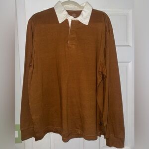 Tan American Eagle Rugby Polo